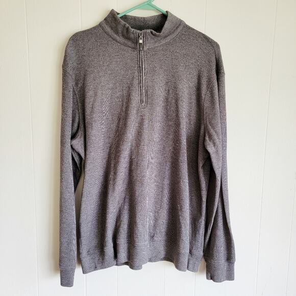 Magaschoni Men's Quarter Zip Pullover Sweater - Picture 1 of 4